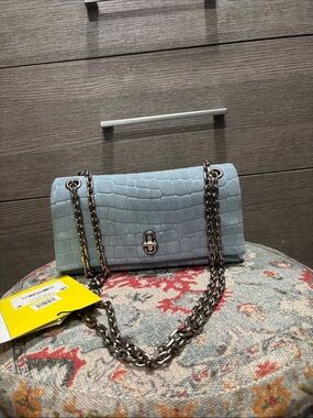 NWT Marc Jacobs THE CROC DUAL CHAIN MINI BAG
